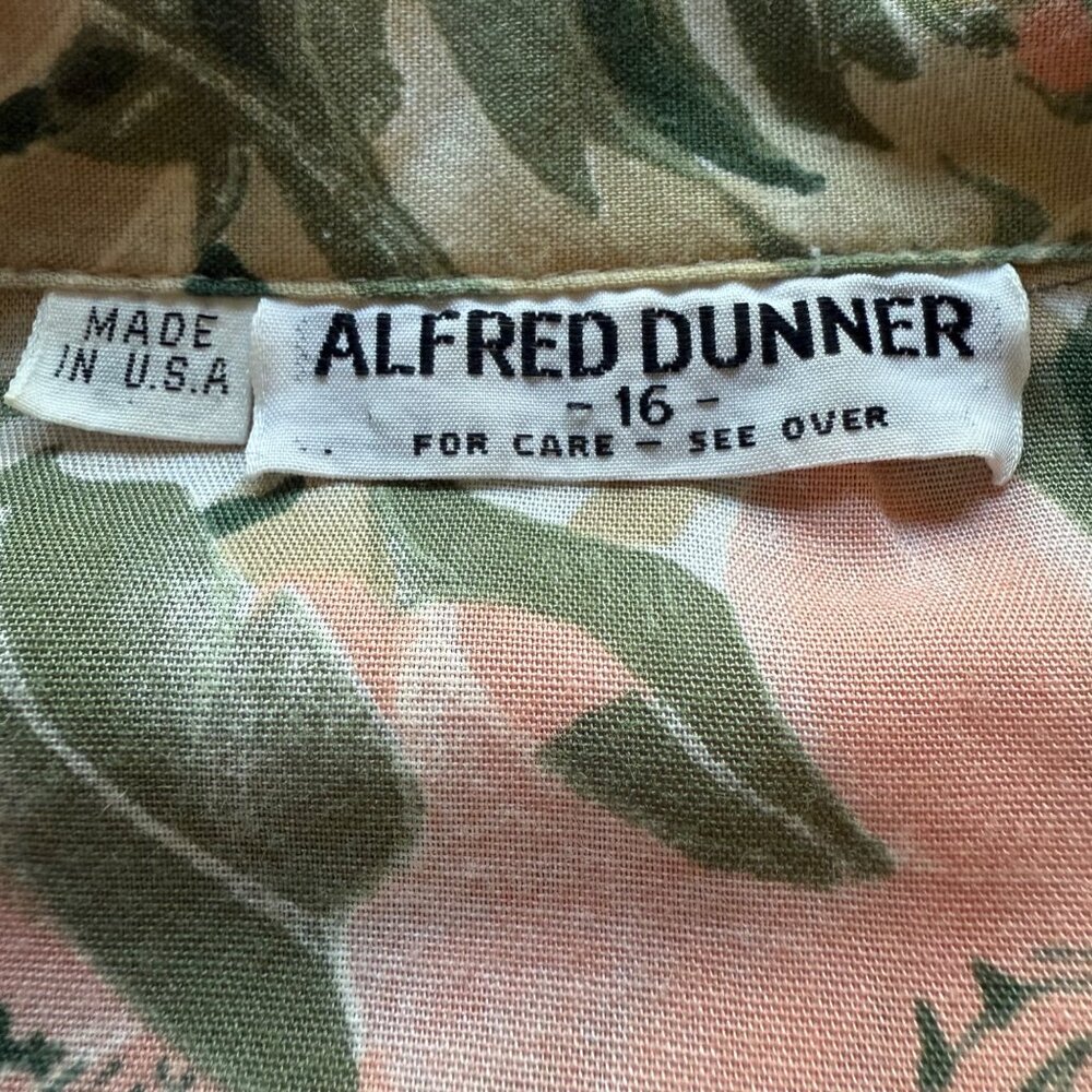 Vintage Blouse Lot (4) - Alfred Dunner & Russ Size XL Floral Button-Up Shirt - Picture 4 of 16